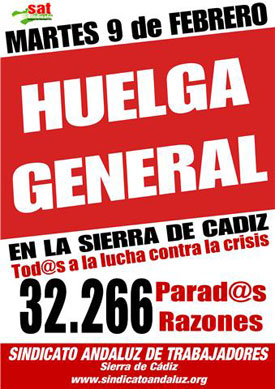 Huelga General en la Sierra de Cádiz