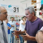 Cañamero y Romero en el Carrefour