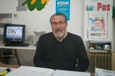 Pepe García en la sede de IULV-CA