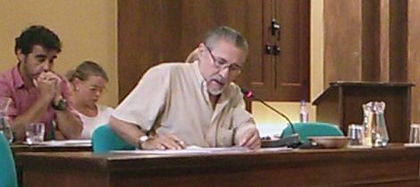 José García durante su intervención