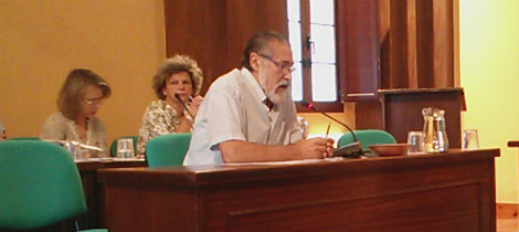 José García durante el pleno