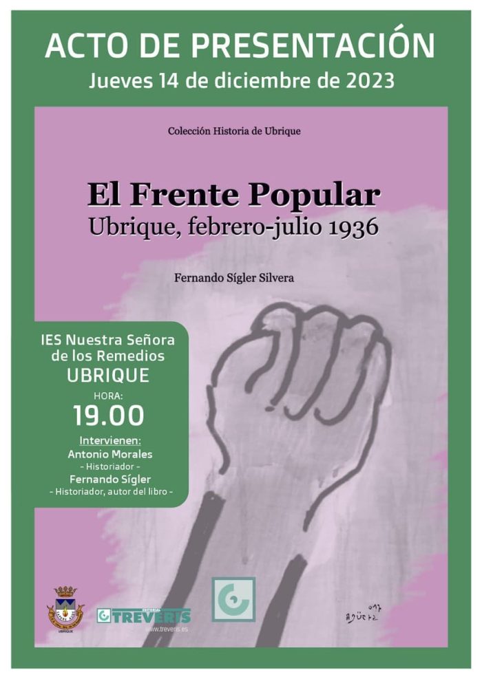 Presentación del libro "El Frente Popular. Ubrique, febrero-julio 1936"