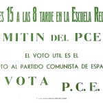 Anuncio de mitin del PCE en Ubrique en 1979 (Archivo del PCE/IU).
